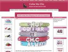Tablet Screenshot of collar-me-chic.com